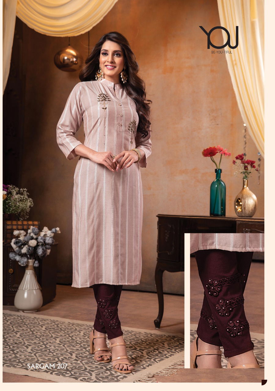 Wanna Sargam 2 Latest Ethnic Wear Viscose Fancy Kurti With Bottom Collection