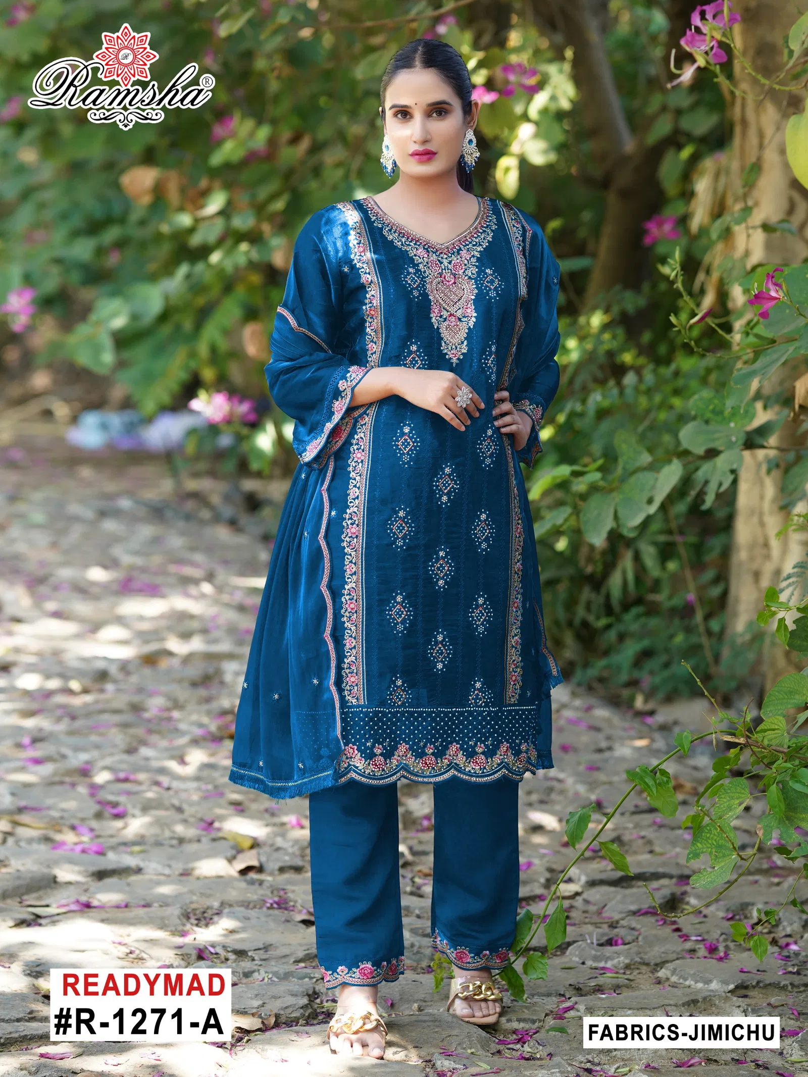R 1271 Nx By Ramsha Jimi Choo Pakistani Readymade Suits Orders In India