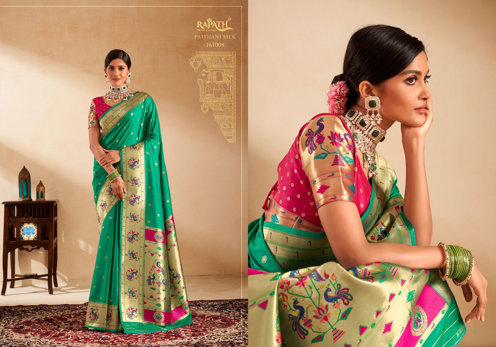 Panihari By Rajpath Paithani Silk Wedding Wear Saree Wholesale In India