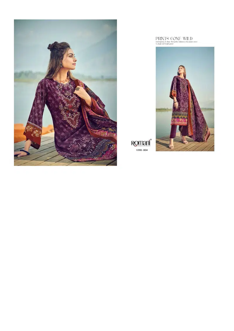Aarzu Vol 15 By Romani Soft Cotton Printed Dress Material Wholesale Market In Surat