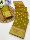 Self Elampillai Silk Rich Copper Zari Weaving Pallu Saree