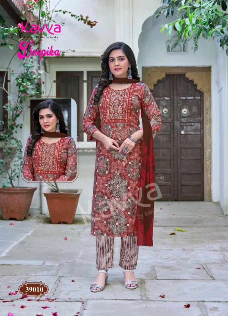 Deepika Vol 39 By Kavya Straight Kurti With Bottom Dupatta Wholesale In India