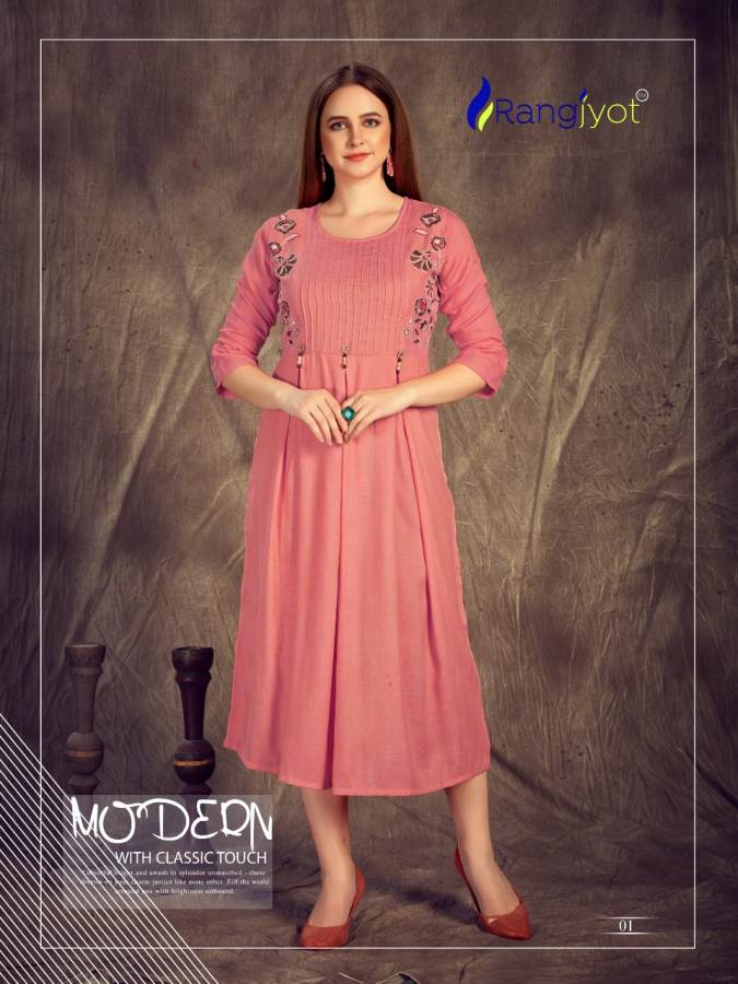Ranjyot Herry Vol 3 Latest Designer Anarkali Style Kurtis Collection 