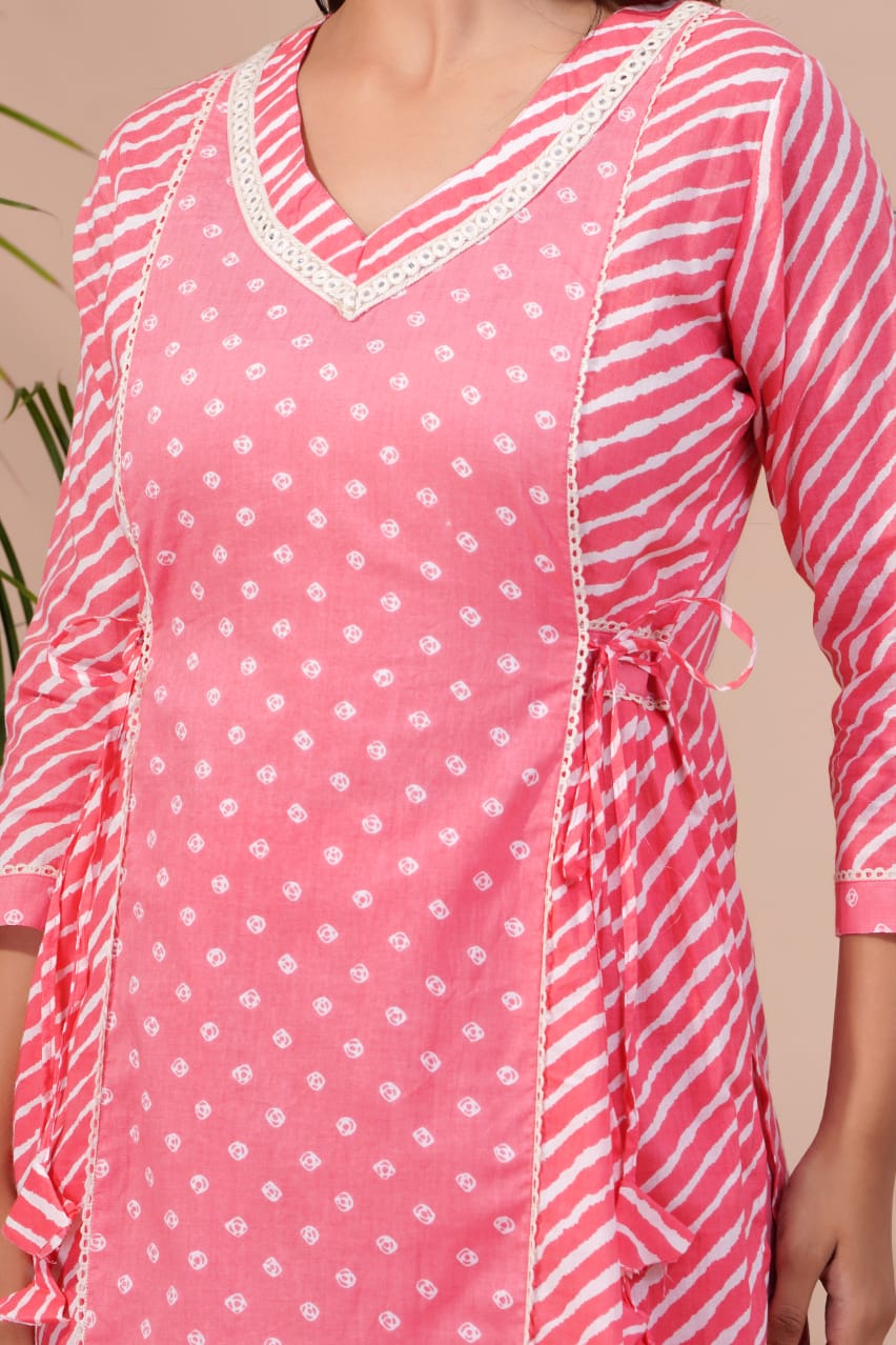 Virat Cotton Printed Kurti With Bottom Dupatta Catalog