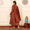 Dhruvi 330 Viscose Printed Kurta With Bottom Dupatta Wholesale Suppliers In Mumbai