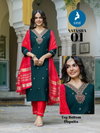 Natasha By Kaya Roman Silk Kurti With Bottom Dupatta Orders In India