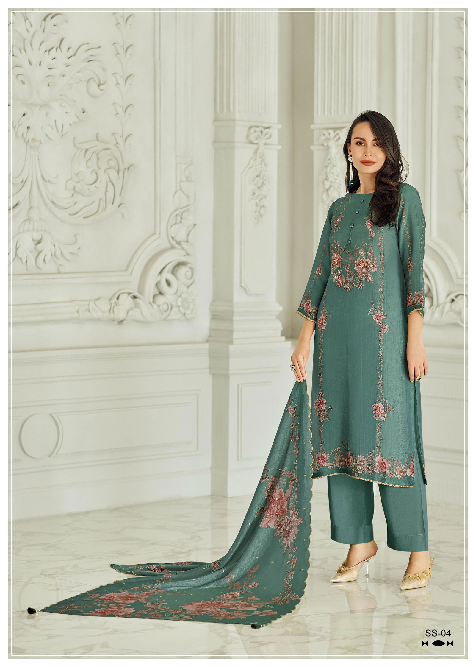 Shirish By Varsha Viscose Muslin Printed Salwar Suits Wholesale In India