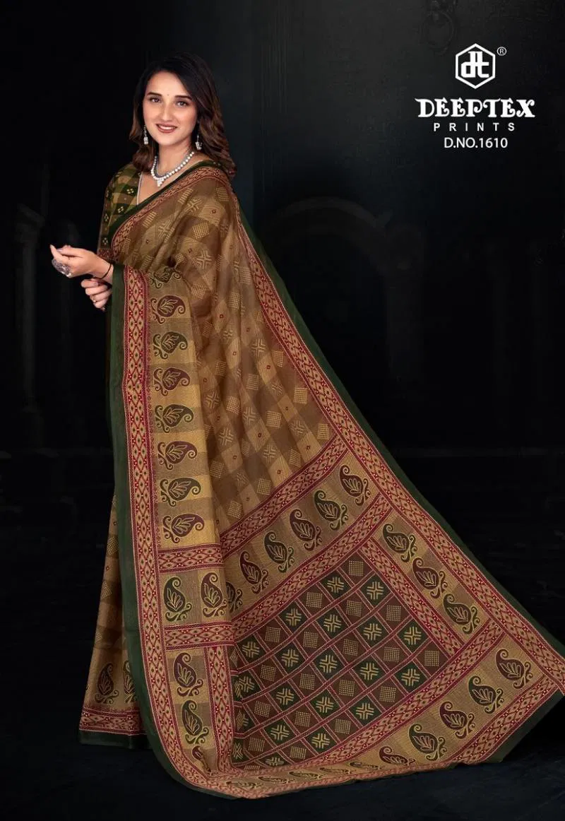 Prime Time Vol 16 By Deeptex Cotton Printed Saree Wholesale Clothing Distributors In India