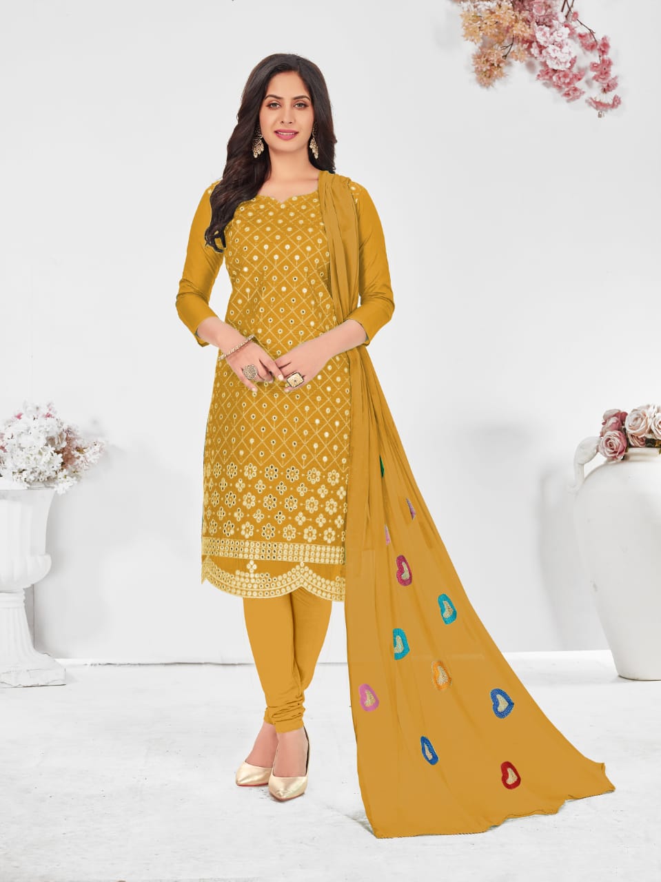 Cotton Sequence 1 Fancy Casual Daily Wear Dress Material Collection