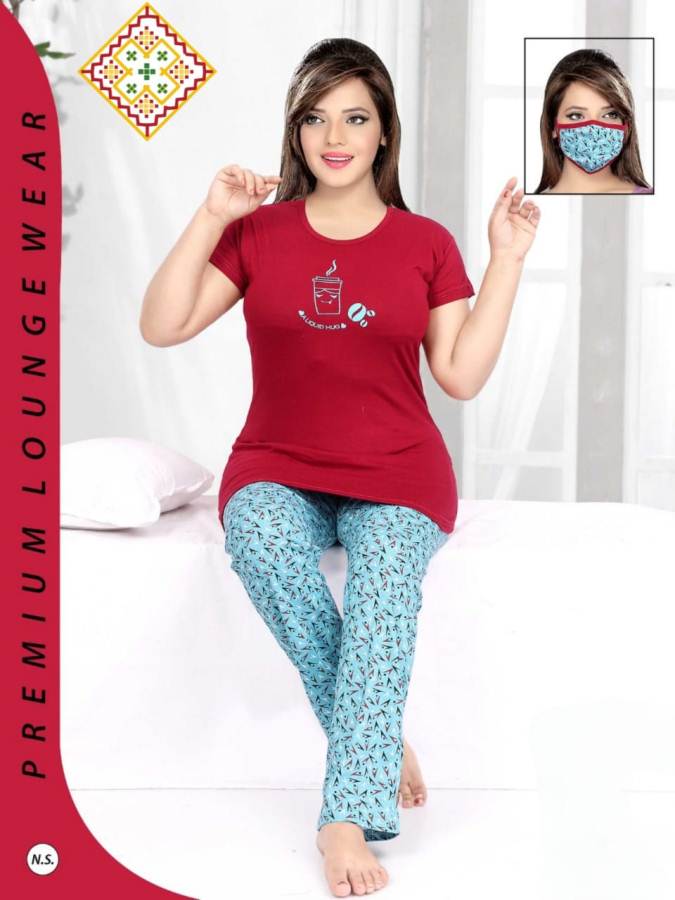 Latest Collection Of Night Suit With Mask 