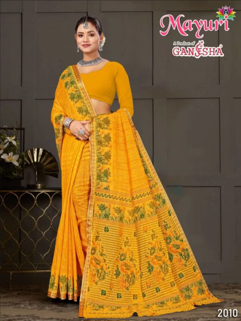 Mayuri Vol 2 By Ganesha Cotton Printed Casual Wear Saree Wholesale Market In Surat