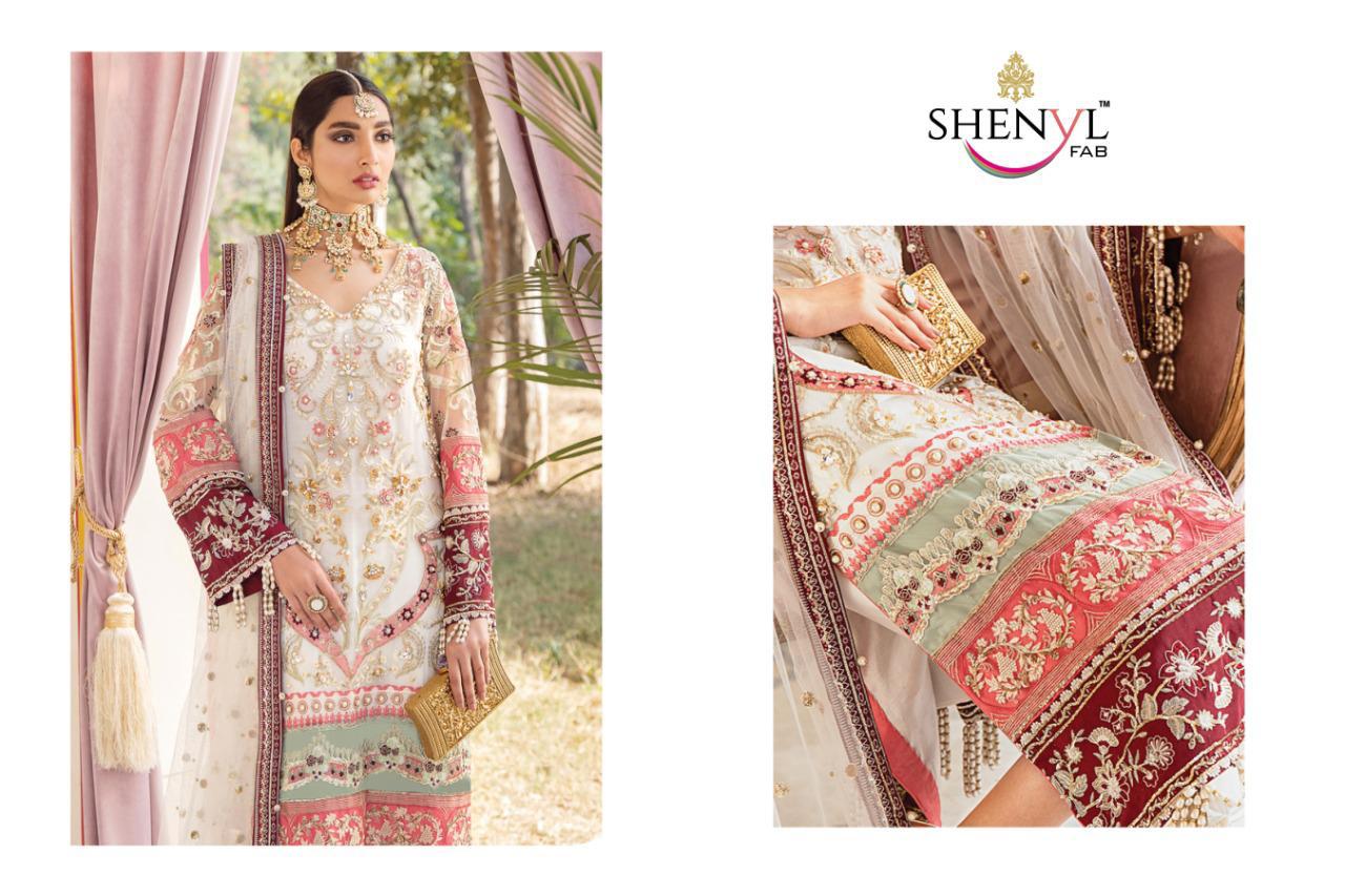 Shenyl Gulaal 1 Butter Fly Net With Heavy Embroidery And Diamond Work Top With Dupatta Pakistani Salwar Suits Collection