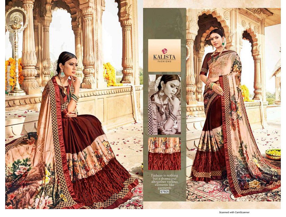 Kalista Autograph Nx Latest Fancy Designer Festive Wear Georgette Saree Collection
