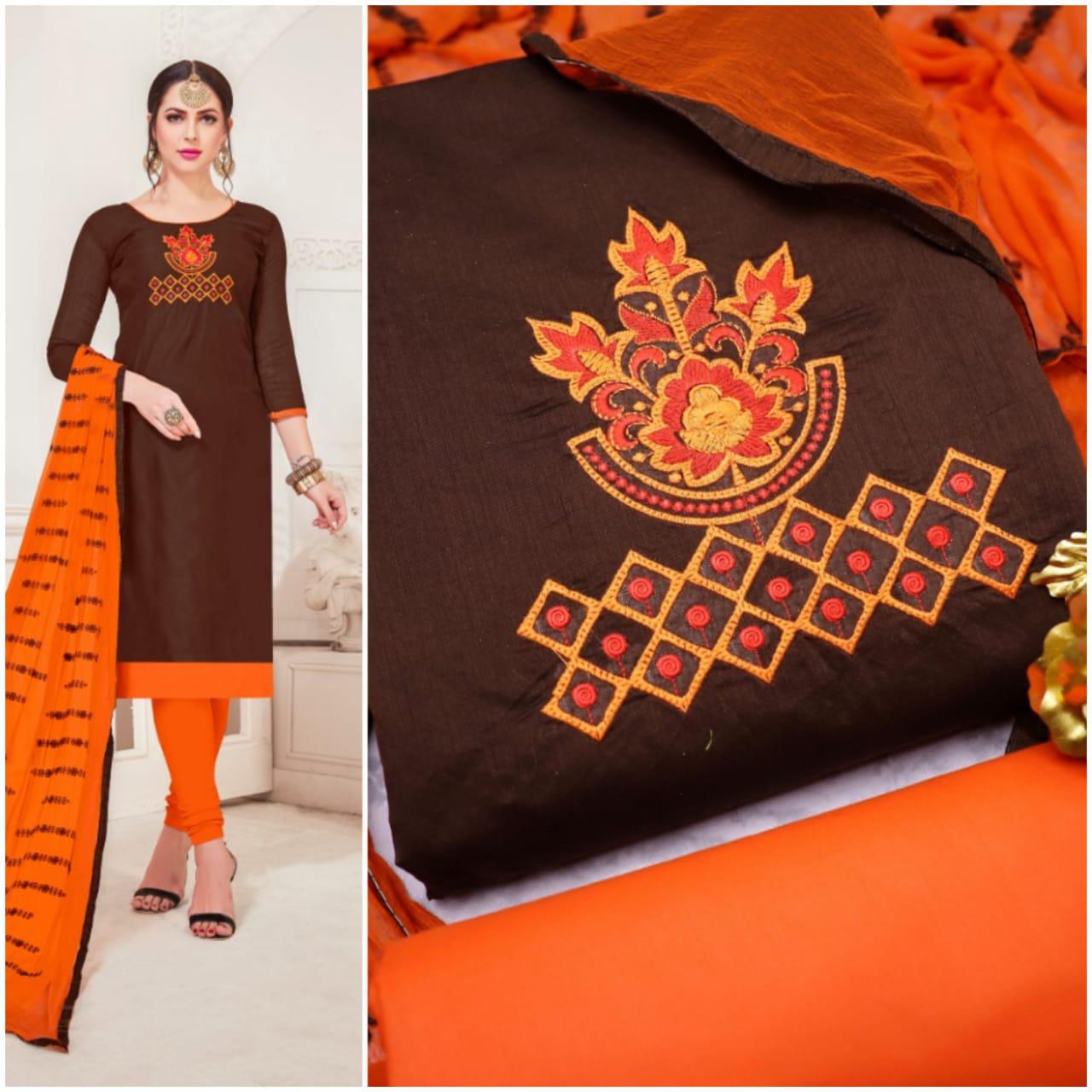 Lollipop Latest Modal Silk Embroidery Work Dress Material Collection Nazmeen Embroidery Work Dupatta 