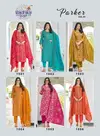 Parker Vol 1 By Radhika Jam Satin Kurti With Bottom Dupatta Exporters In India