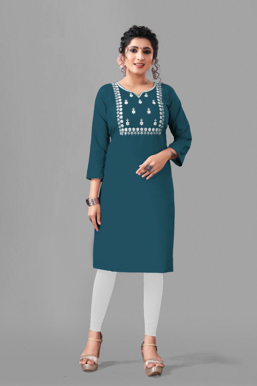Kiwi Cotton Bland Kurti Catalog