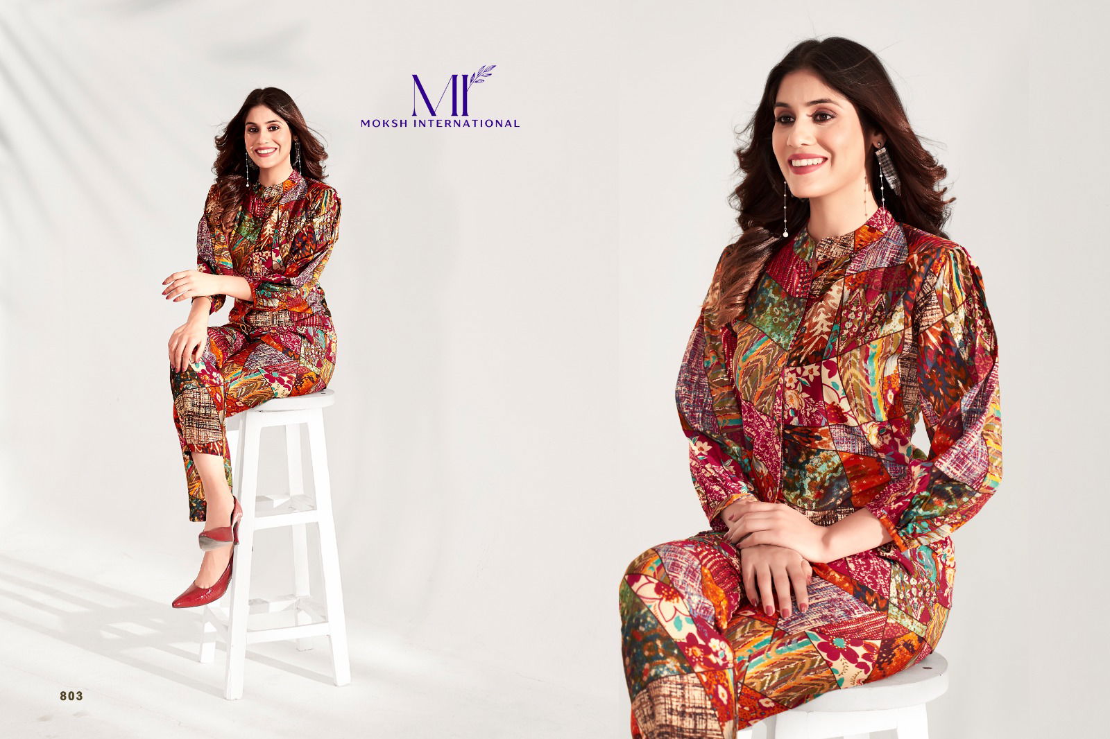 Milky Vol 1 By Moksh Printed Cord Set Western Catalog