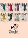 Chandani Vol 1 By Pt Vertical Plan Kurti With Bottom Dupatta
