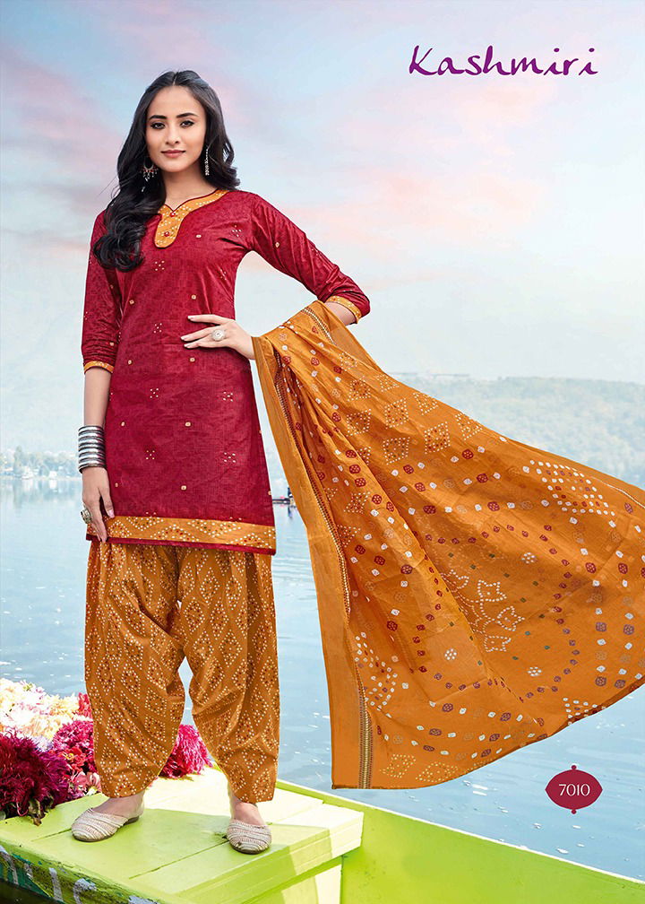 Ganesha Kashmiri 7 Fancy Regular Wear Printed Cotton Salwar Suit Collection

