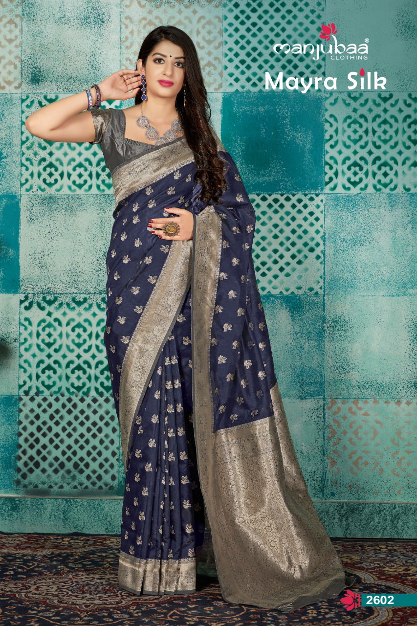 Manjuba Mayra Silk Latest Designer Printed Soft Silk Festive Wear Saree Collection 