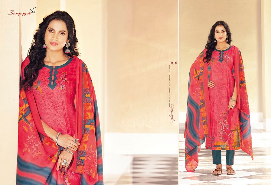 Suryajyoti Shabanna 1 Latest Fancy Designer Regular Casual Wear Cotton Dress Materials Collection
