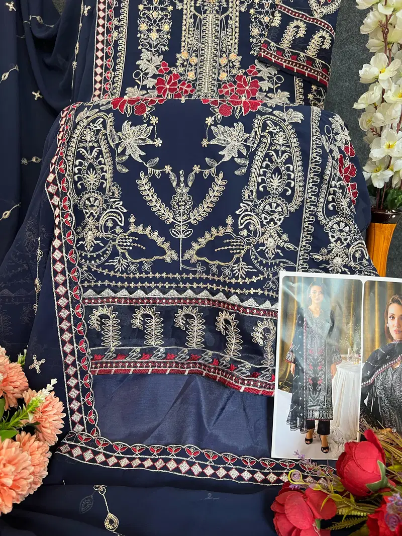  Alaya Vol  by Sajida  1 Georgette Pakistani Salwar Kameez Collection