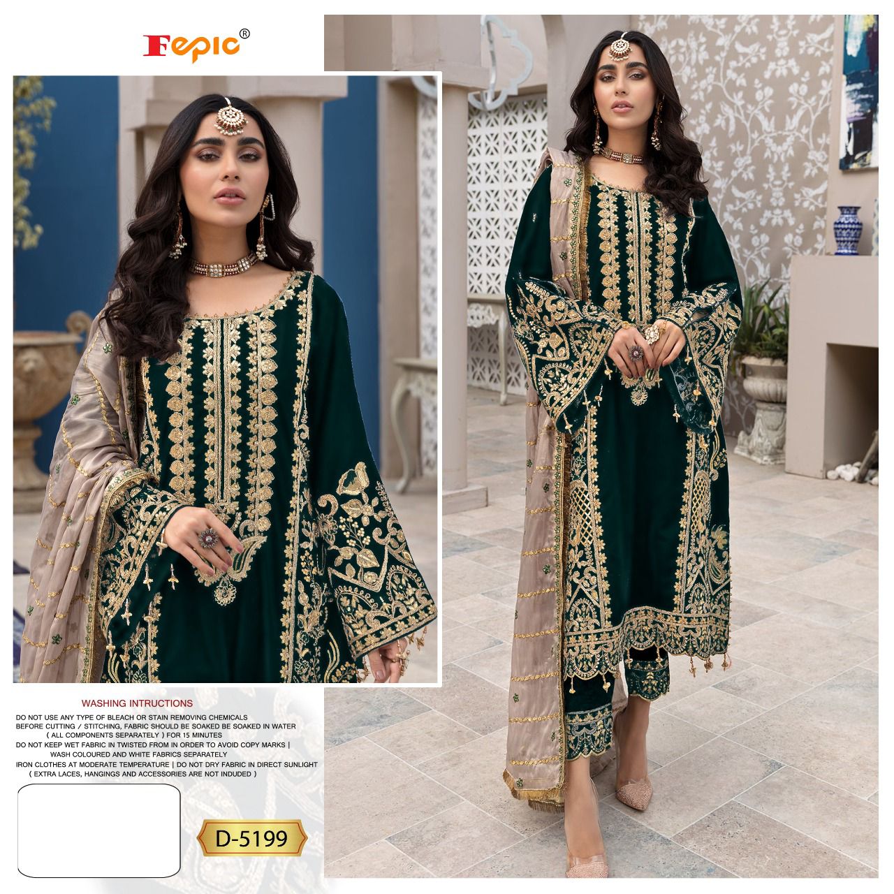 Fepic Rosemeen 5199 Festive Wear Heavy Georgette Pakistani Salwar Kameez Collection