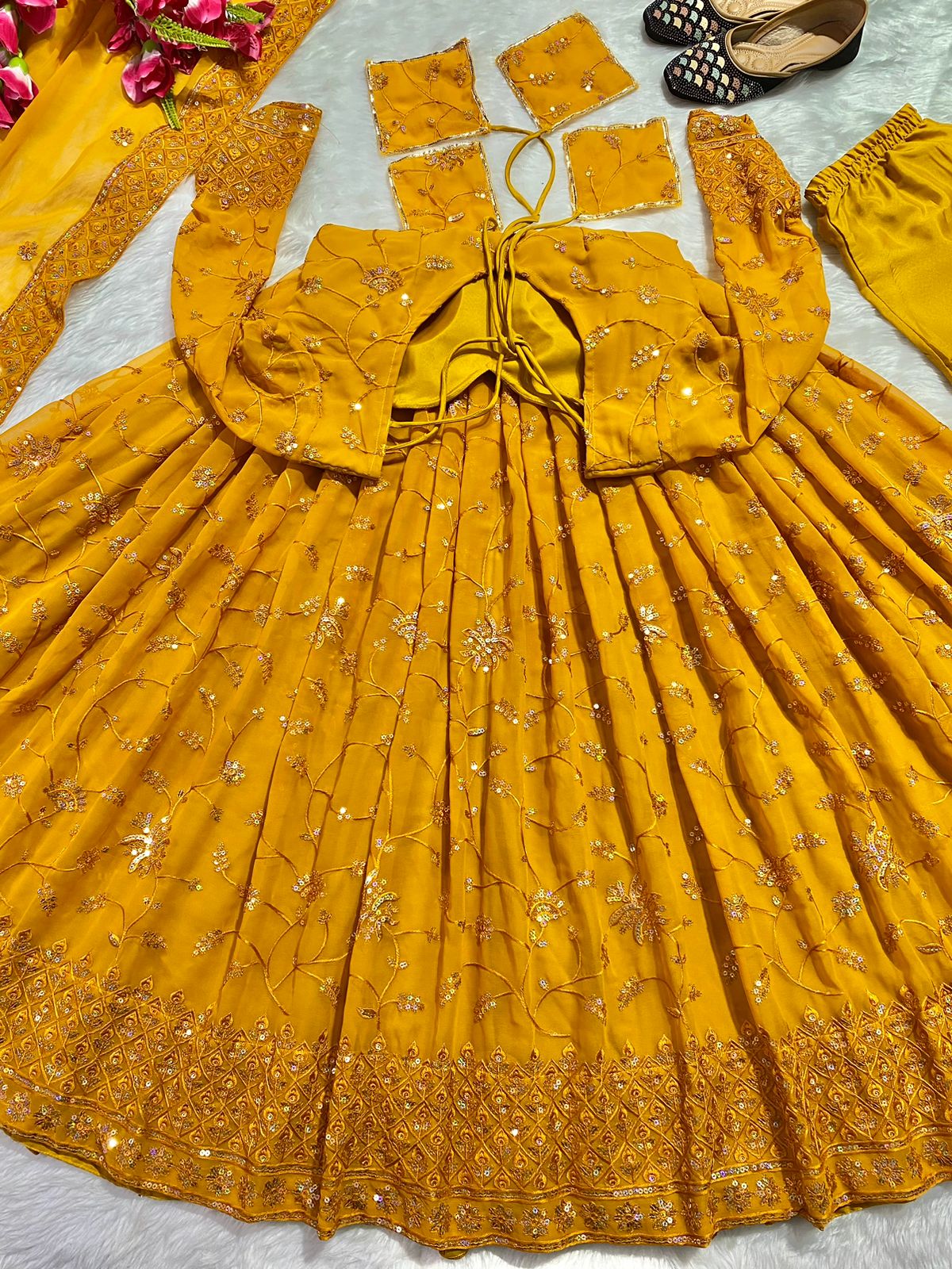Code 1156 Anarkali Kurti With Bottom Dupatta Catalog