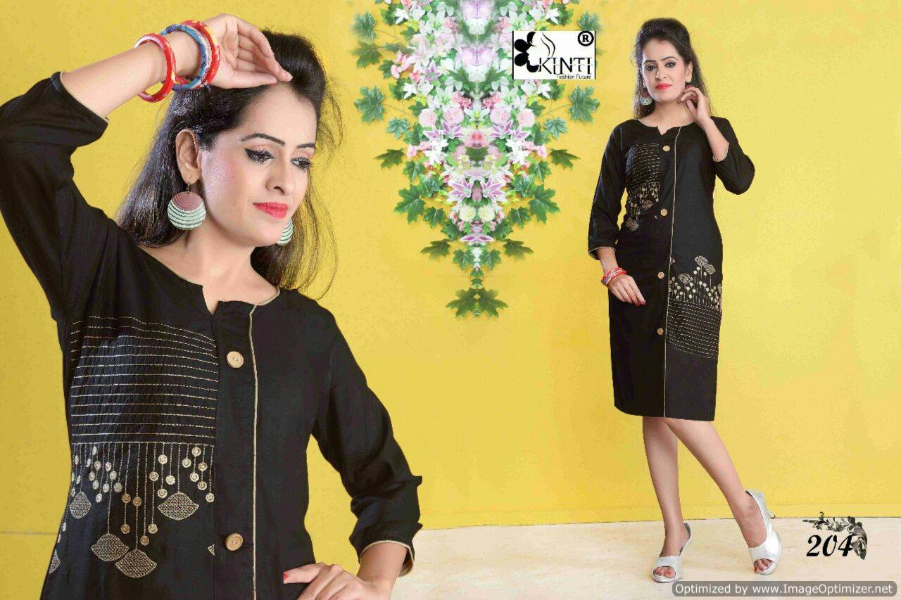 Kinti-Pratha Vol-2 Ltaets Designer Regular Wear Worked Heavy rayon Kurtis Collection
