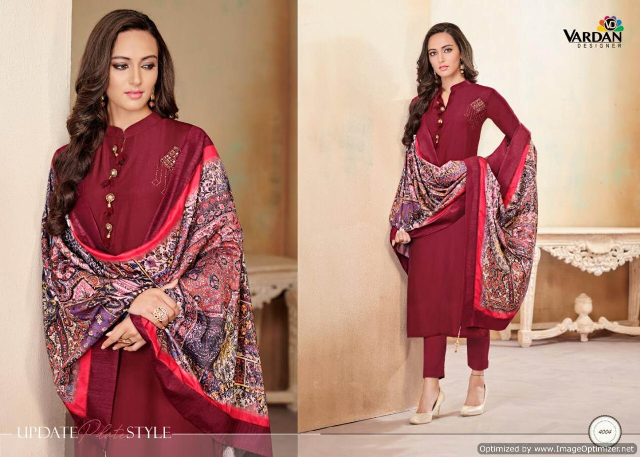 Vardan Kanishka 1 Heavy Designer Ready Made Suit With Embroidery Work and Digital Print Dupatta 