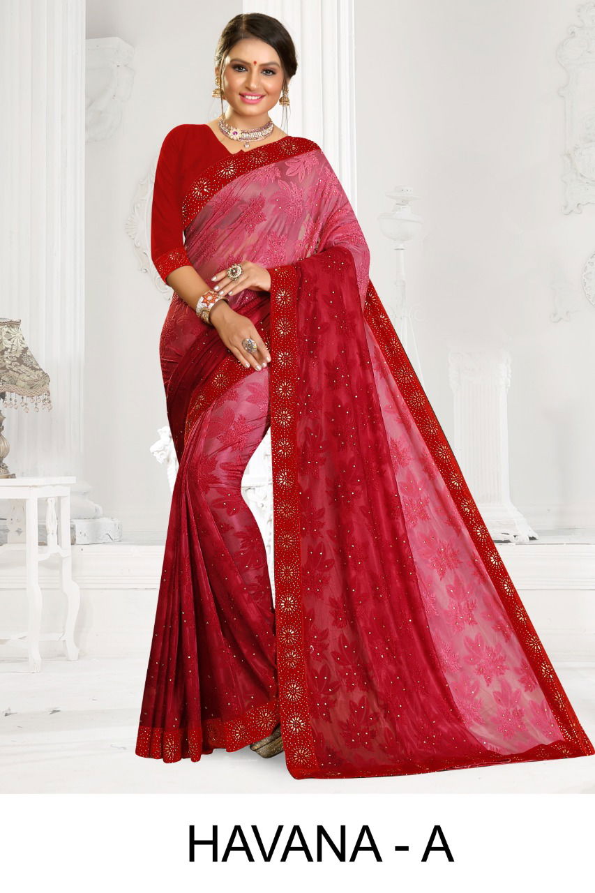 Ronisha Havana Latest Fancy Designer Casual Wear Printed Brasso Saree Collection
