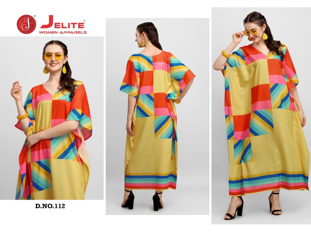 Jelite Stylish Cotton Printed Casual Wear Fancy Kaftans 2 Collection
