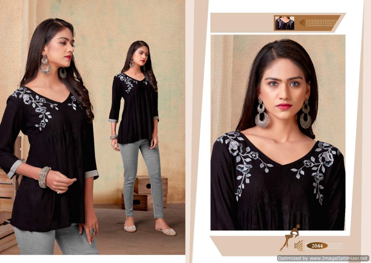 Vardan Nora 1 Latest Designer Party Wear Heavy Rayon Western Ladies Top Collection 