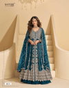 Mirza By Sayuri Chinon Silk Embroidery Surat Gown With Dupatta Wholesale Market
