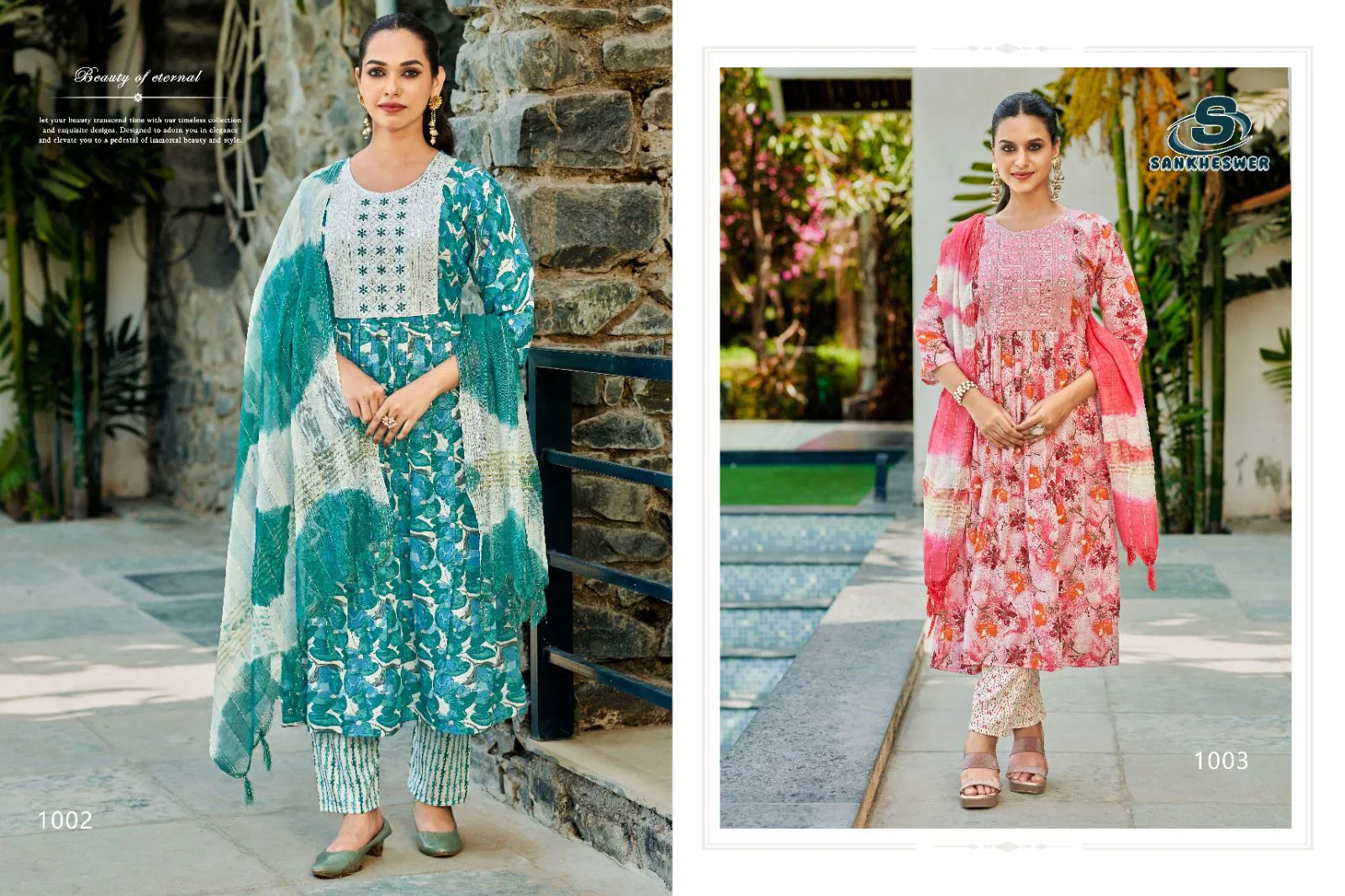 Aashiqui Gold Vol 1 By Sankheswer Printed Kurti With Bottom Dupatta Orders In India