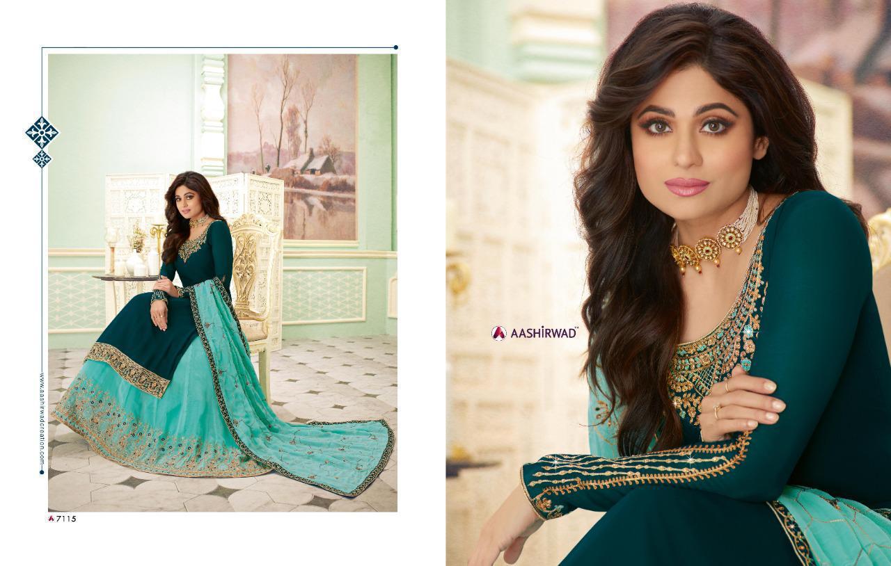 New Designer Heavy Embroidery Work Wedding Suit With Sharara And Dupatta With Four Sided Border