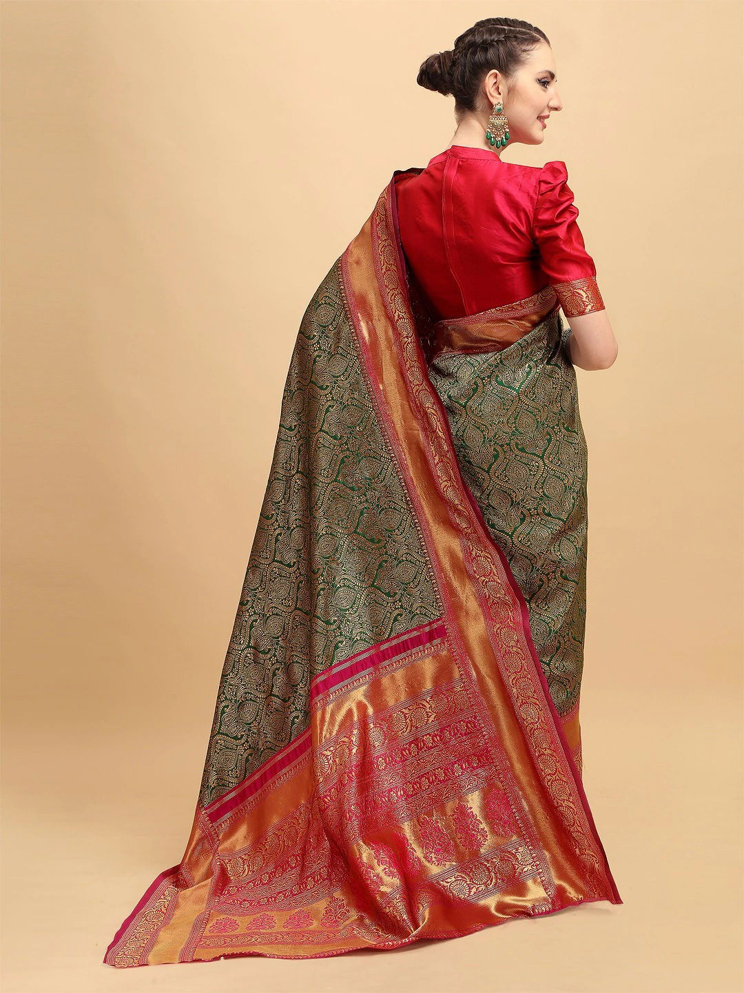 Laxmi 1 Lichi Silk Festive Designer Sarees Catalog