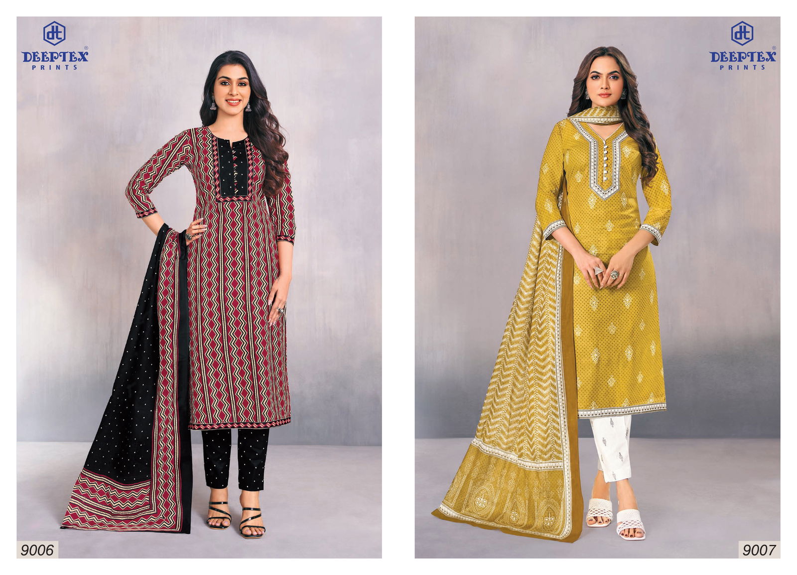 Deeptex Miss India Vol 90 Printed Cotton Dress Material Exporters In India