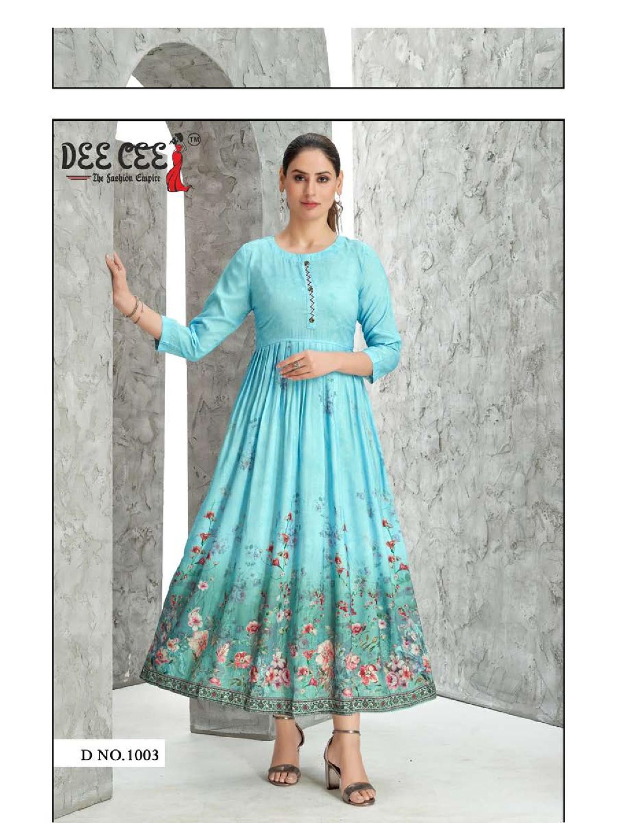 Erika Vol 1 By Dee Cee Printed Anarkali Kurtis Wholesale Market in Surat with Price
