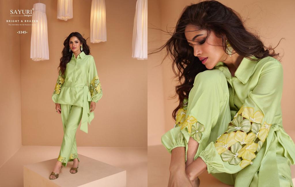 Sayuri Kundan Silk Printed Cord Set Western Catalog

