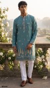 Outluk Wedding Vol 59 Silk Mens Kurta With Pajama 