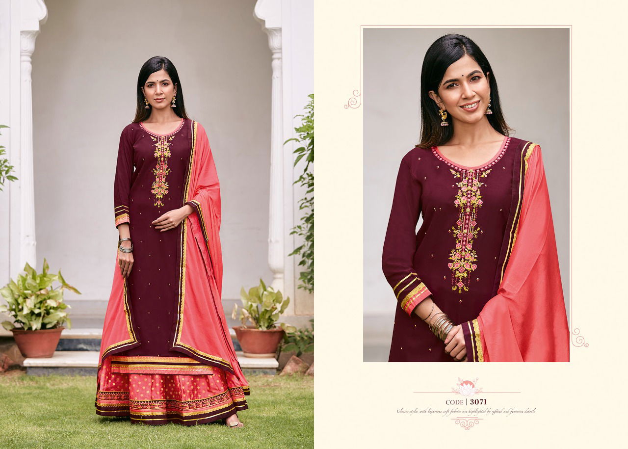 Rangoon Apsara 5 Rayon Designer Festive Wear Rayon Embroidered Latest Readymade Collection
