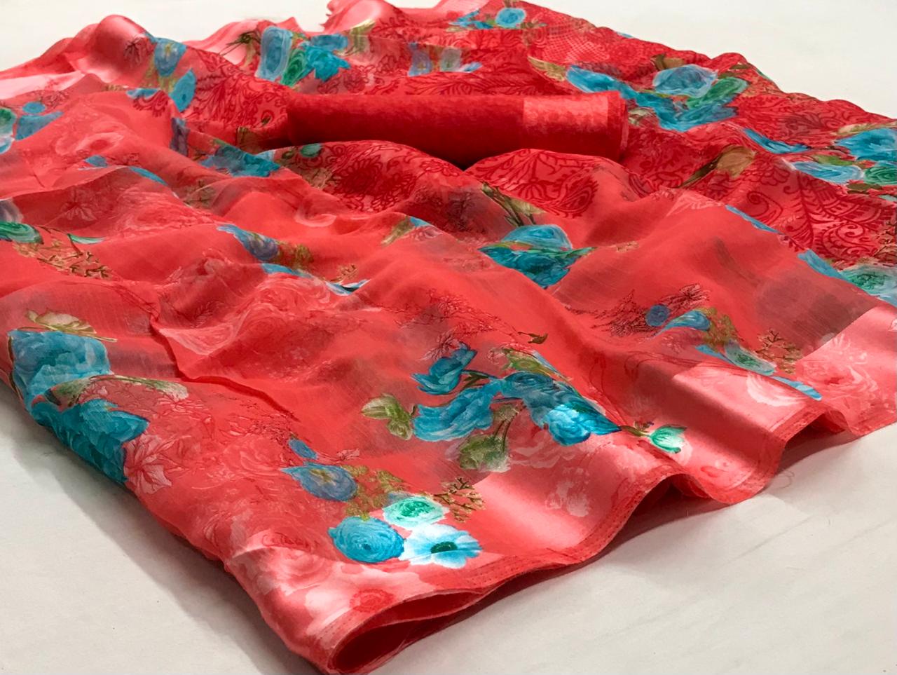 Lt Fiona Silk New Hit Design Arrived Casual Wear Soft linen silk Printed Saree Collection
