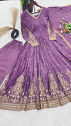 Sr 1632 Heavy Chinnon Silk Anarkali Wholesale Readymade Suits Manufacturers