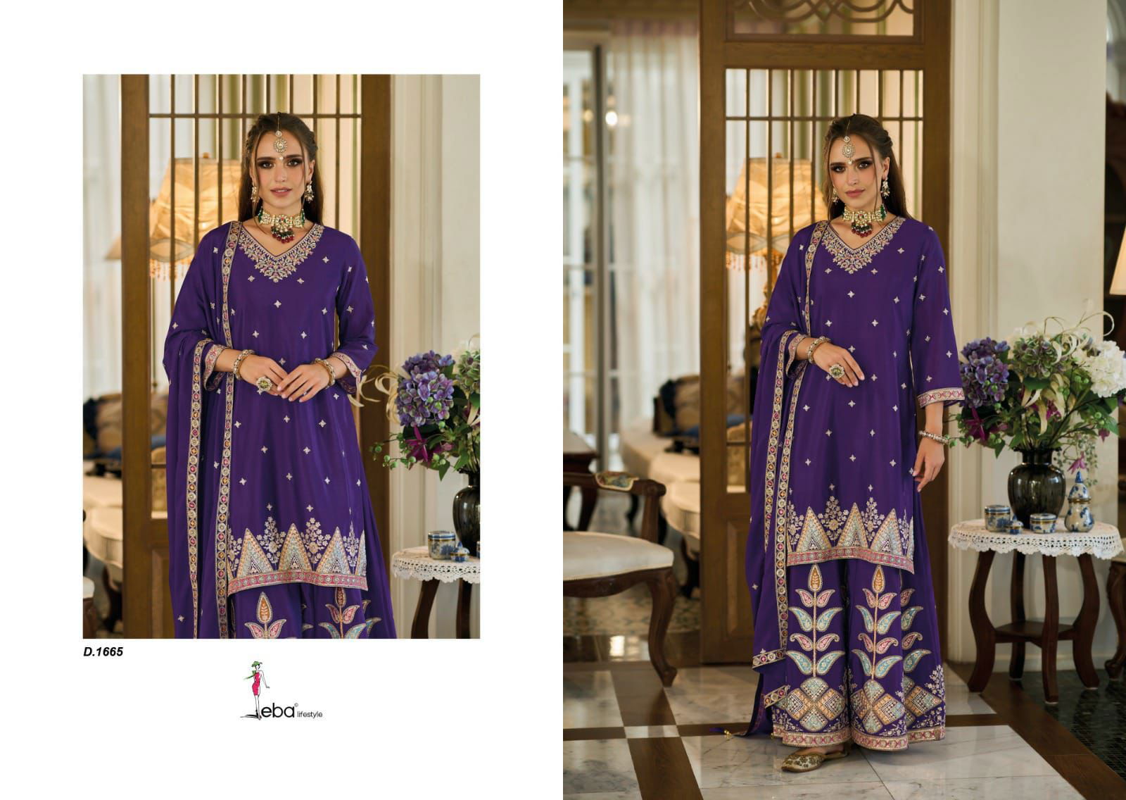 Ishqia By Eba 1665 To 1667 Surat Readymade Suit wholesale market