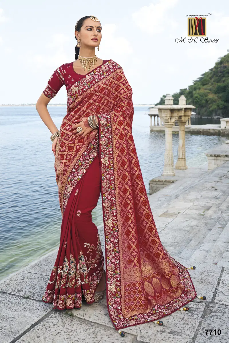 Shahi Poshak Vol 2 By M.N Reception Wear Sarees Wholesale Market In Surat