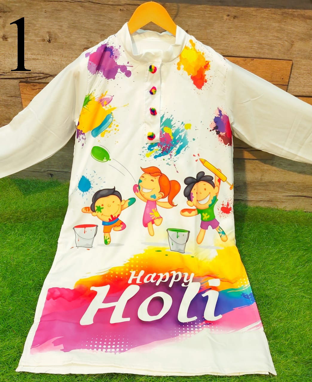 Holi Special 1 Silk Digital Printed Holli Special Kurti Collection