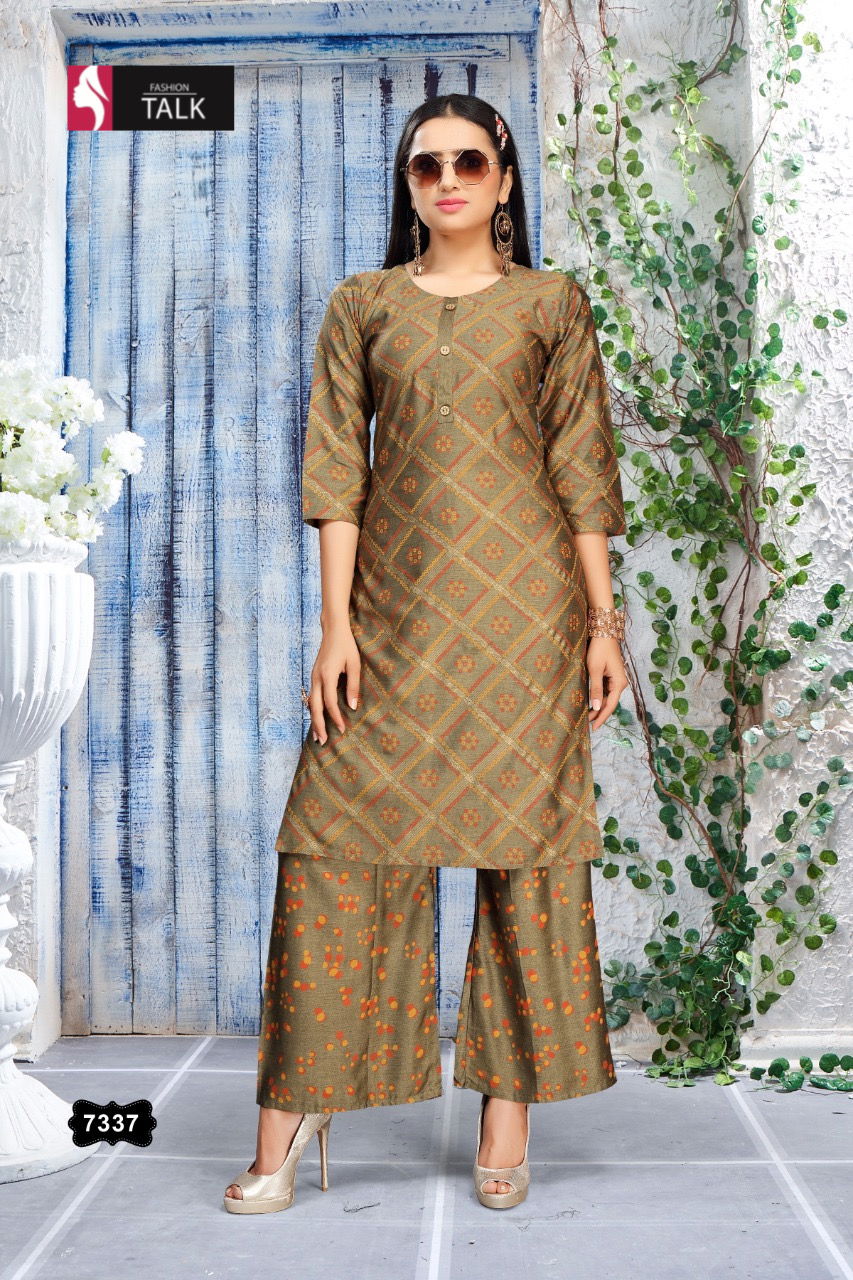 Ft Sweety Rayon Latest Fancy Designer Casual Wear Kurti With Bottom Collection
