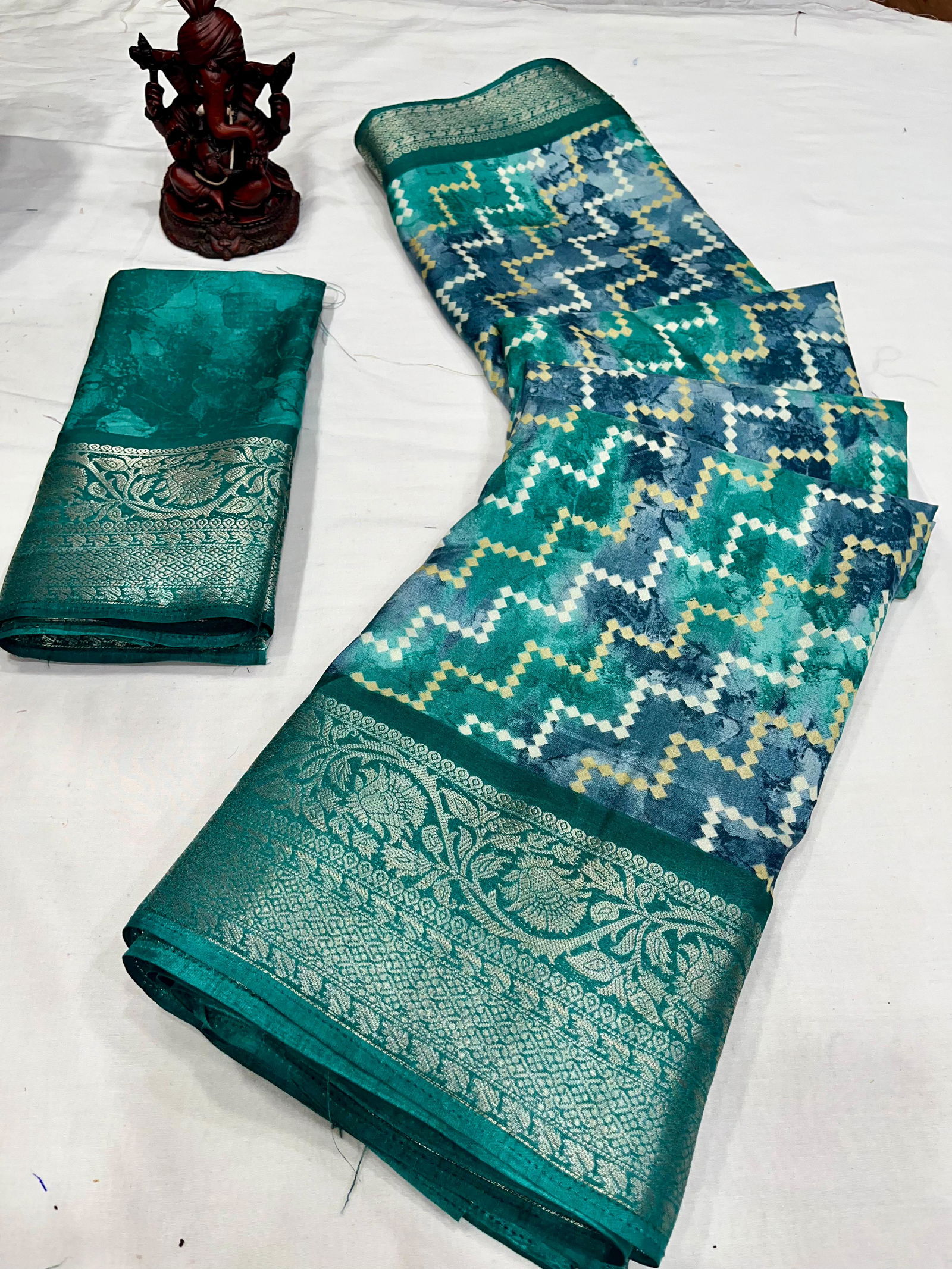Wow lehriya Printed Designer Sarees Catalog
