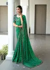Navisha By Stavan Self Weaving With Embroidery Border Fancy Saree

